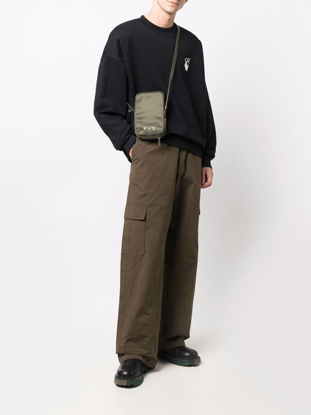 Off-White zip-around logo bag