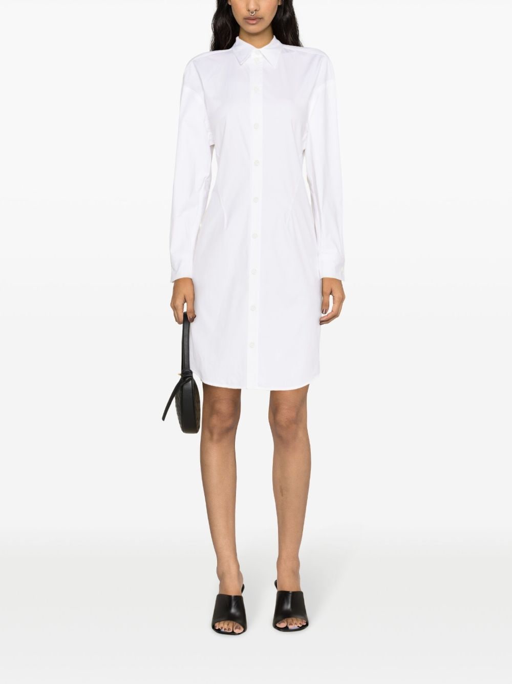 Bo*te*ga ve*ne*ta long-sleeve poplin shirtdress