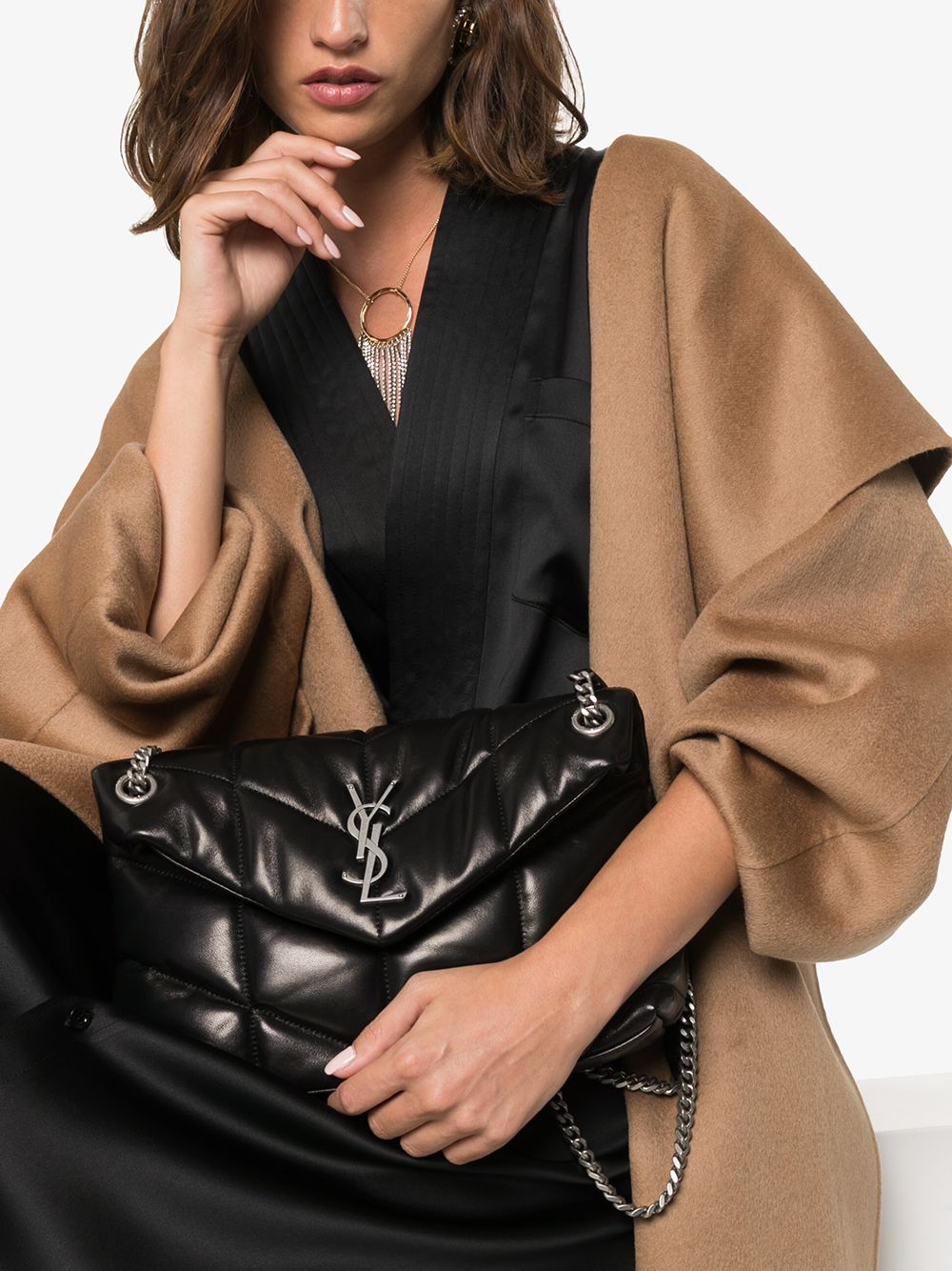 Saint Laurent Loulou quilted small shoulder bag