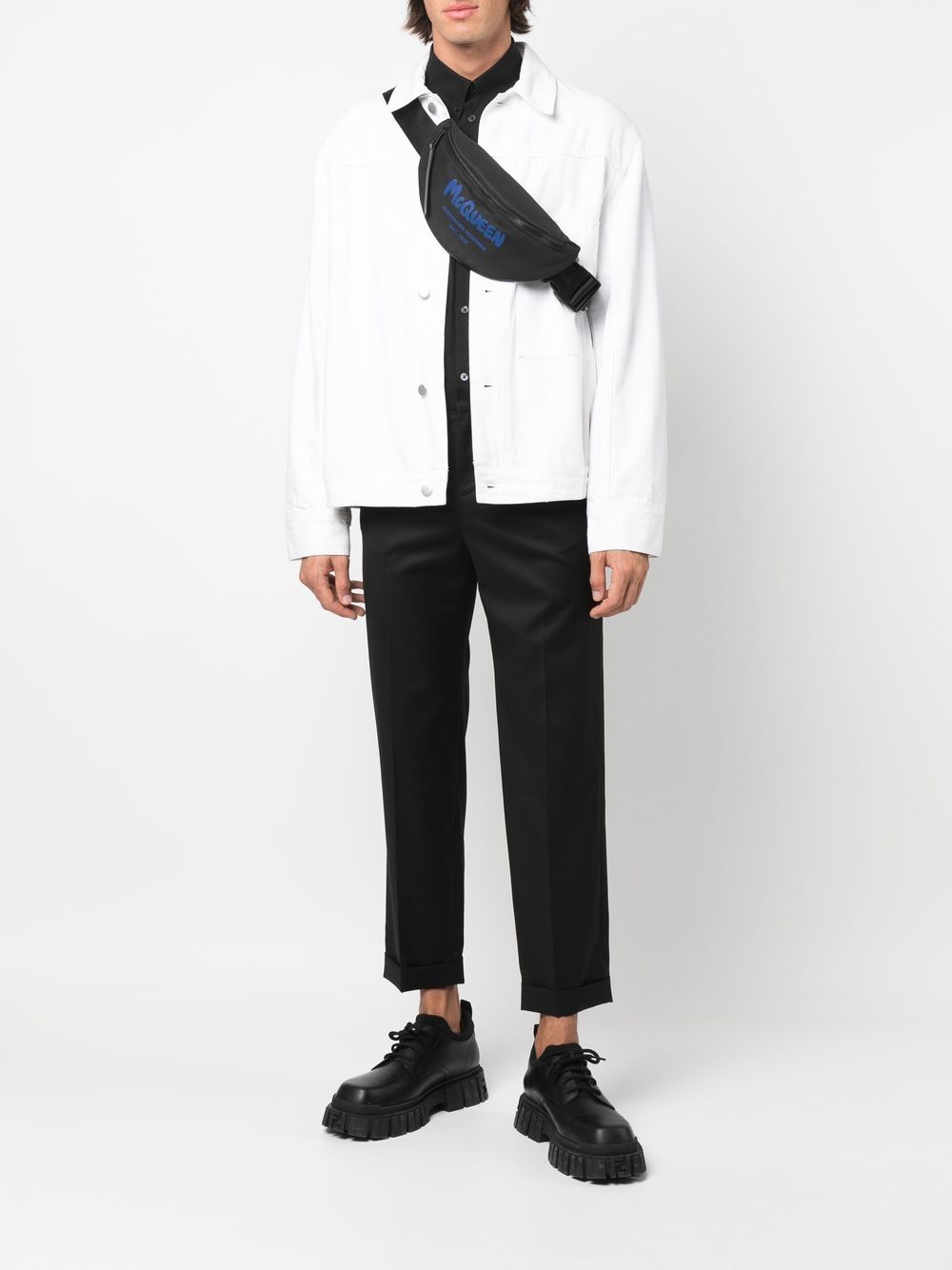 Alexander McQueen logo-print belt bag