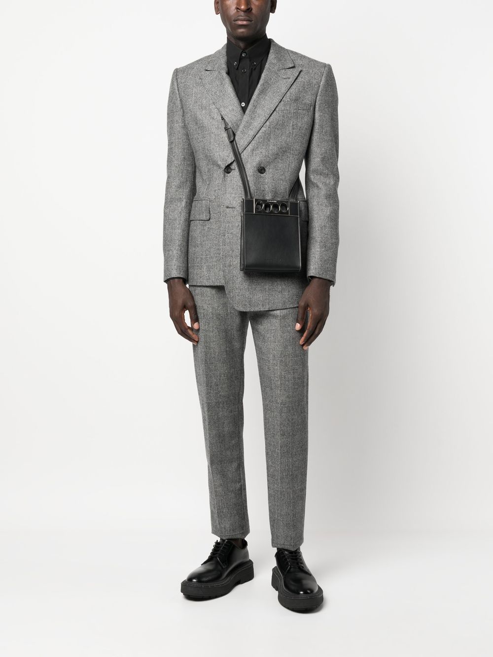 Alexander McQueen The Grip leather messenger bag