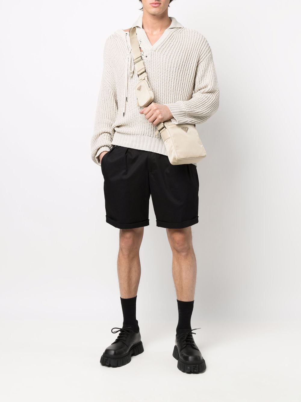 Pra*a re-nylon messenger bag