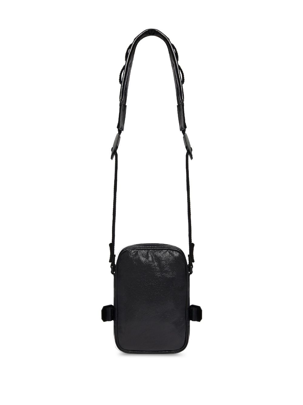 Ba*len*cia*ga army leather messenger bag