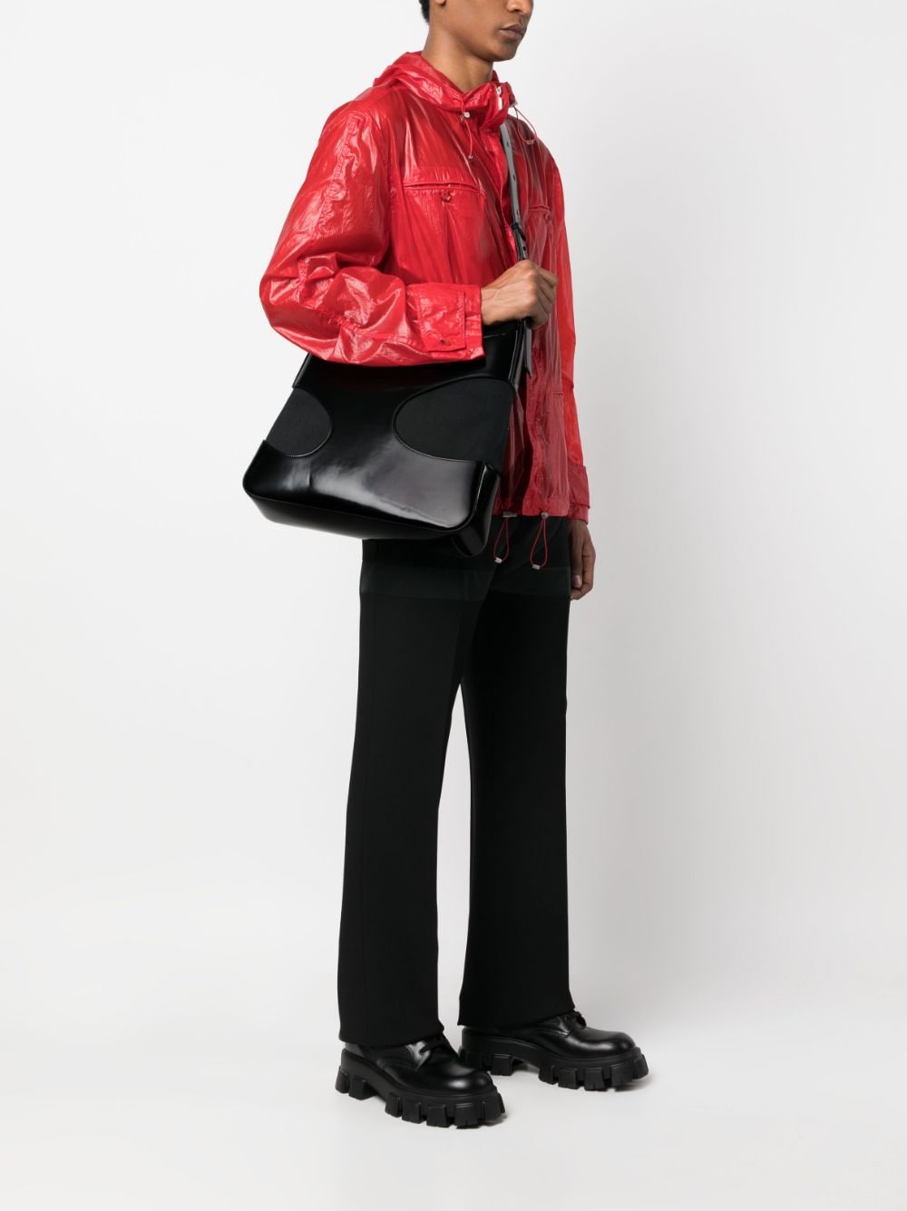 Ferragamo cut-out leather tote bag