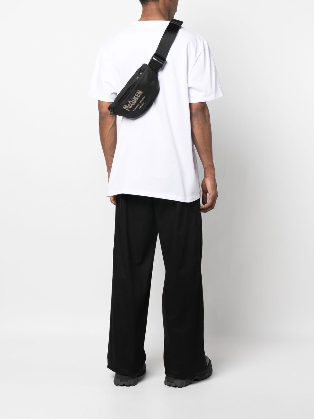 Alexander McQueen logo print belt bag