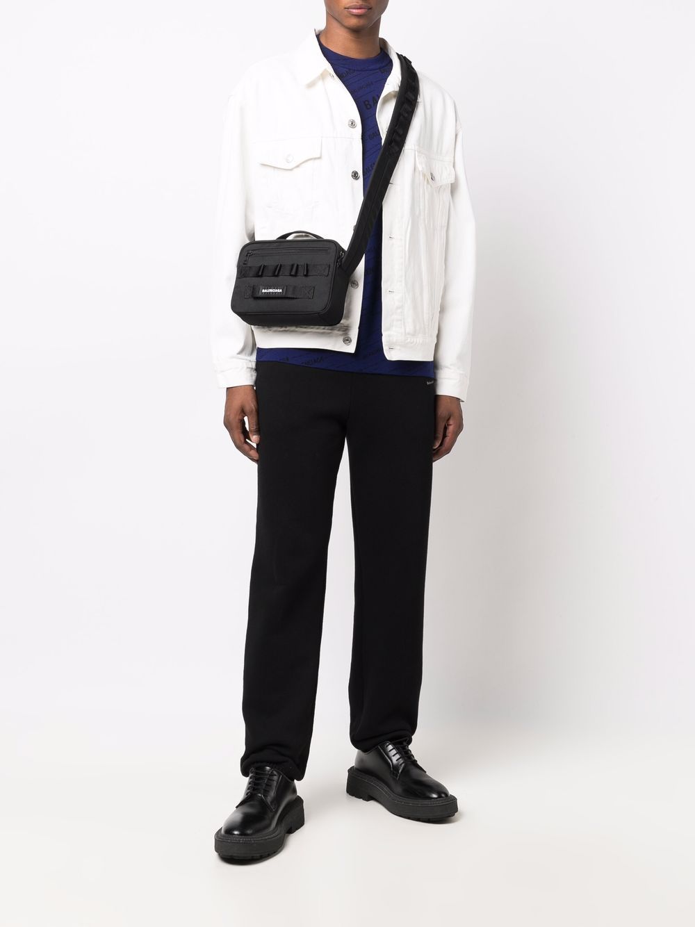 Ba*len*cia*ga army pouch tote bag