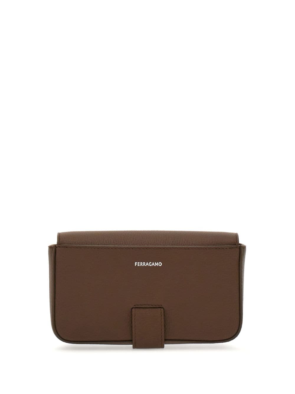 Ferragamo Gancini buckle pebbled-texture shoulder bag