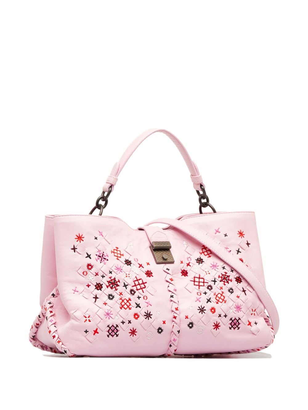 Bo*te*ga ve*ne*ta   napoli intrecciato meadow flower handbag