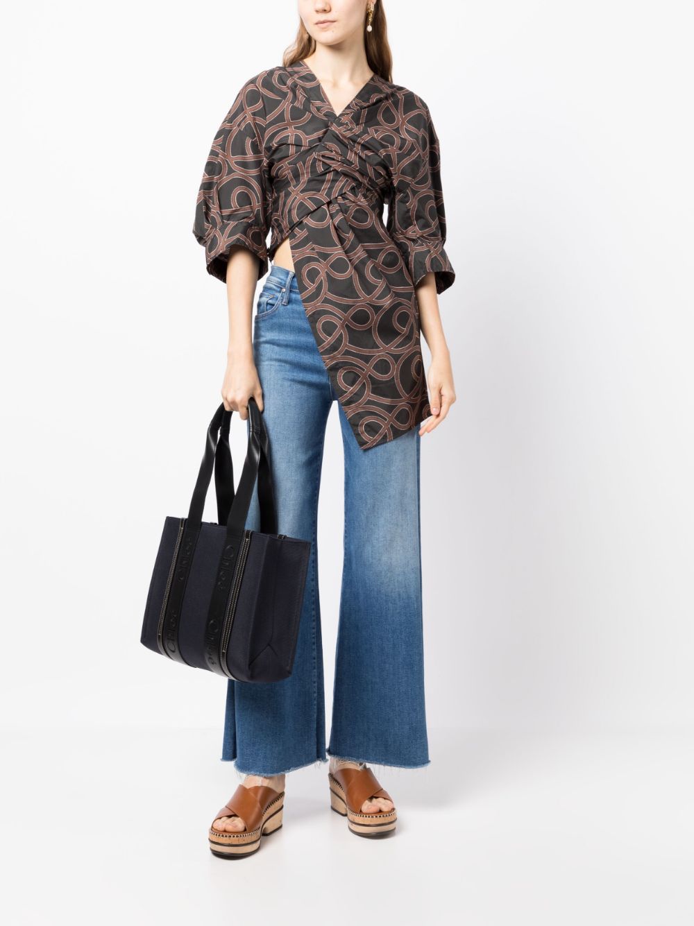 Chloé Woody denim tote bag