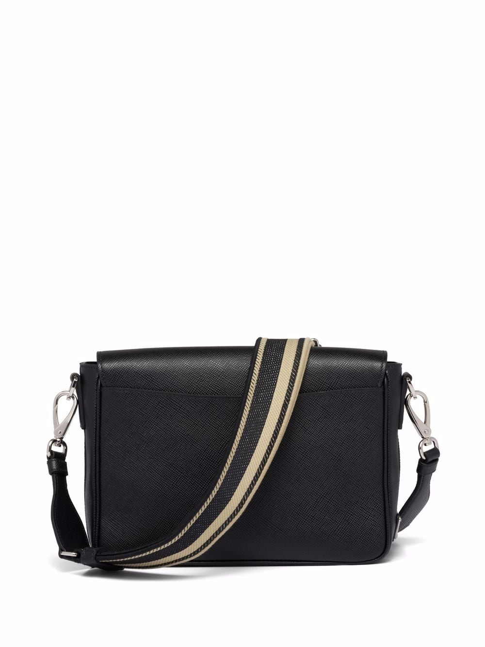 Pra*a logo-embossed saffiano leather bag