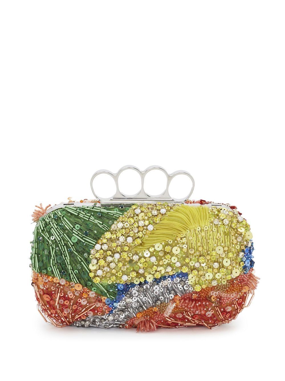 Alexander McQueen beaded knuckleduster clutch bag