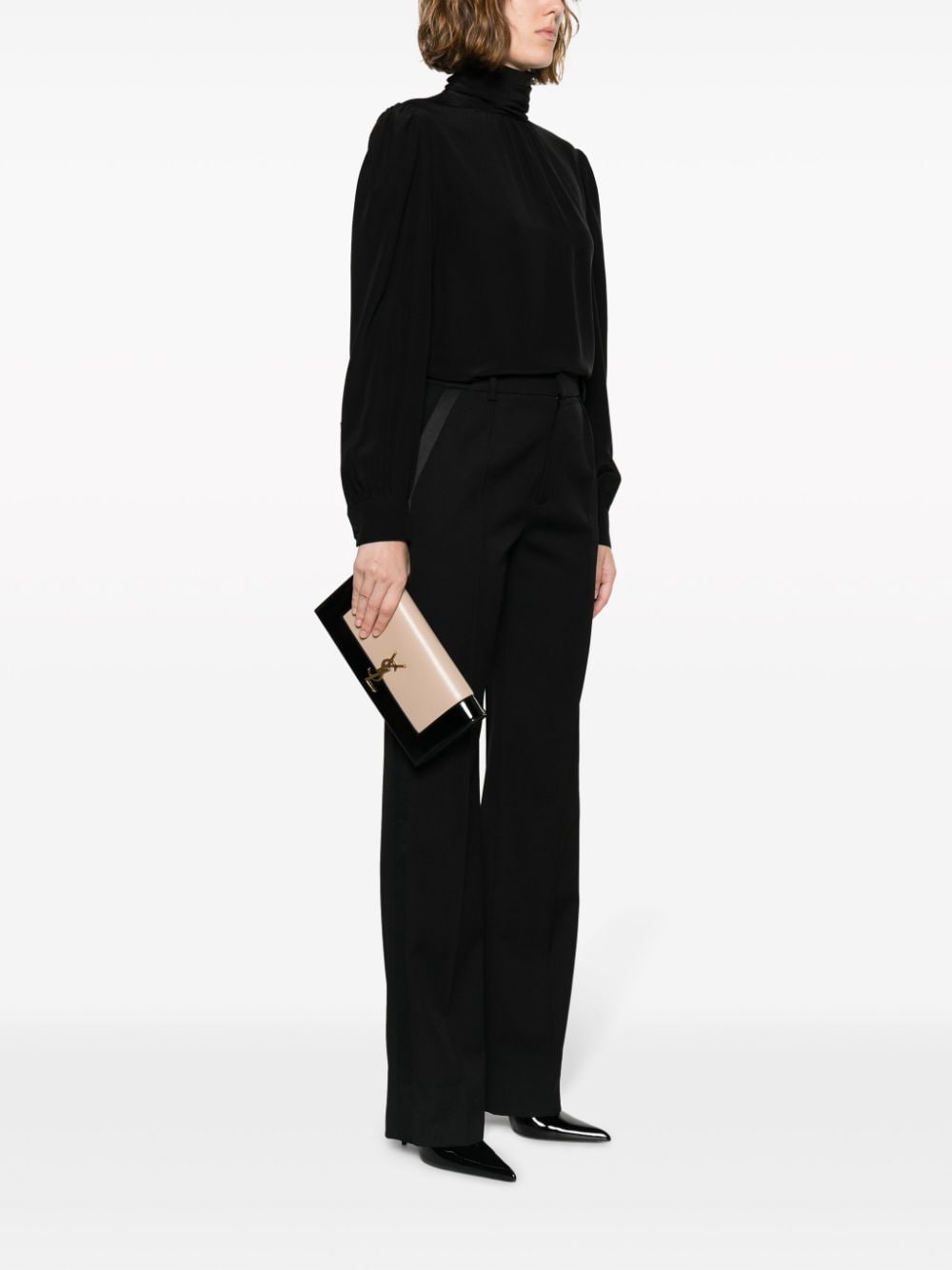 Saint Laurent Kate leather clutch bag