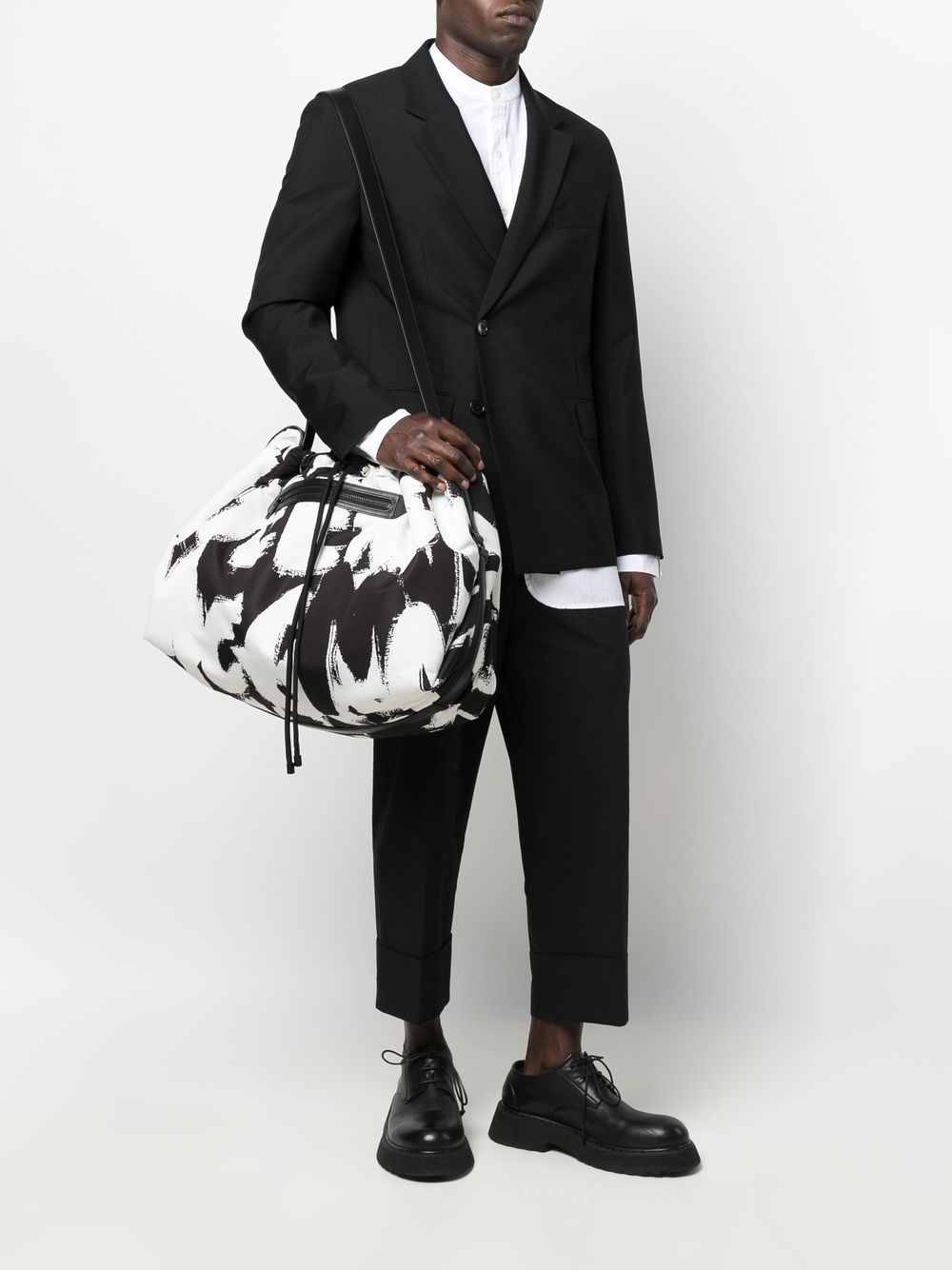 Alexander McQueen graffiti logo-print tote bag