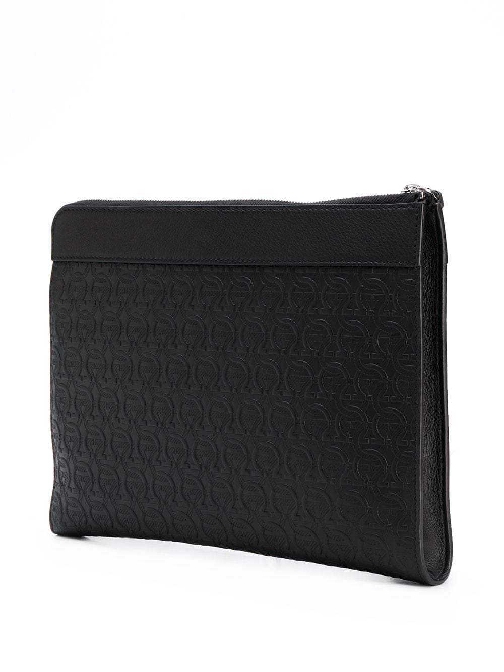 Ferragamo monogram-pattern clutch bag
