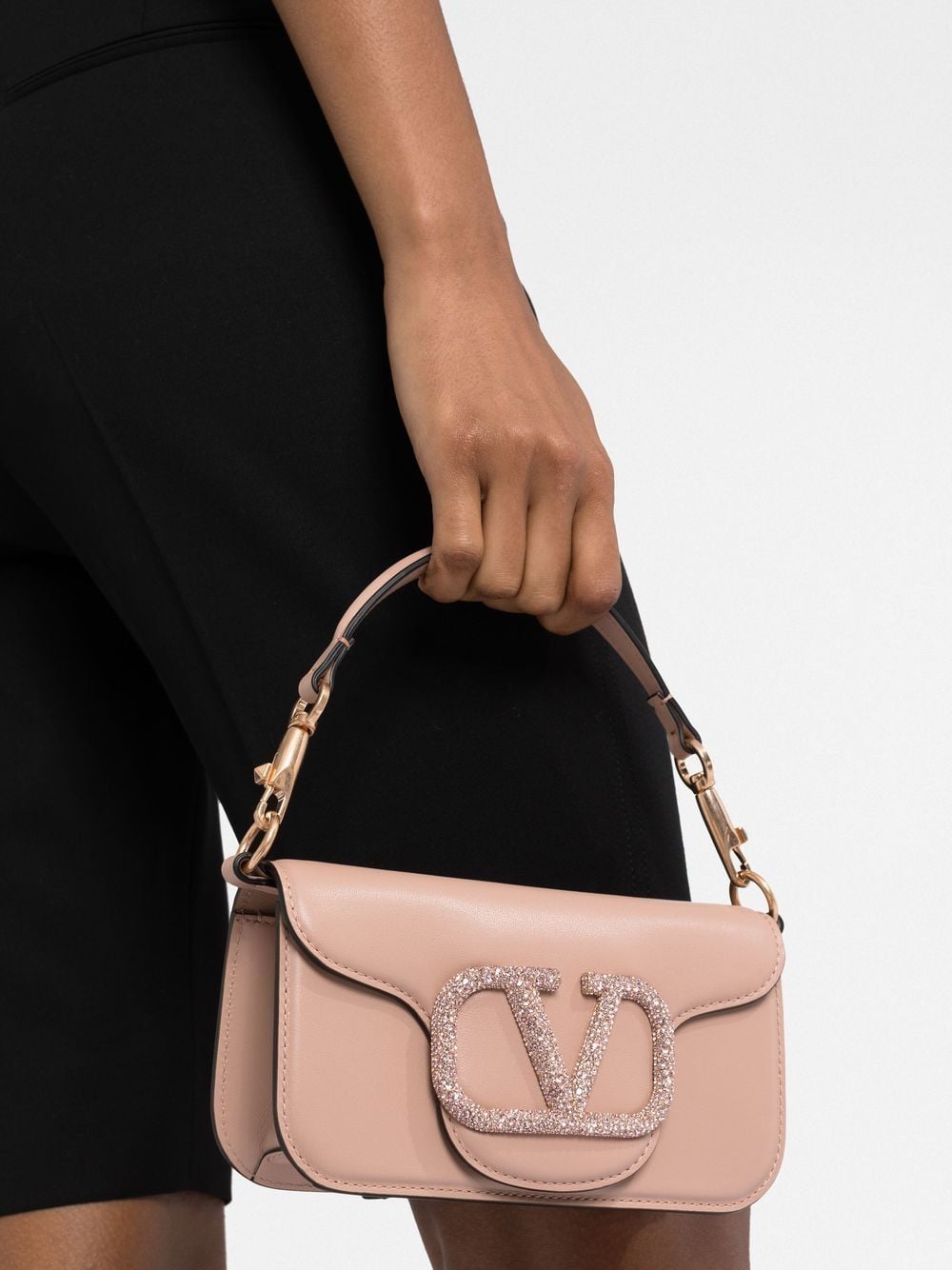 Valentino Garavani small Locò embellished shoulder bag