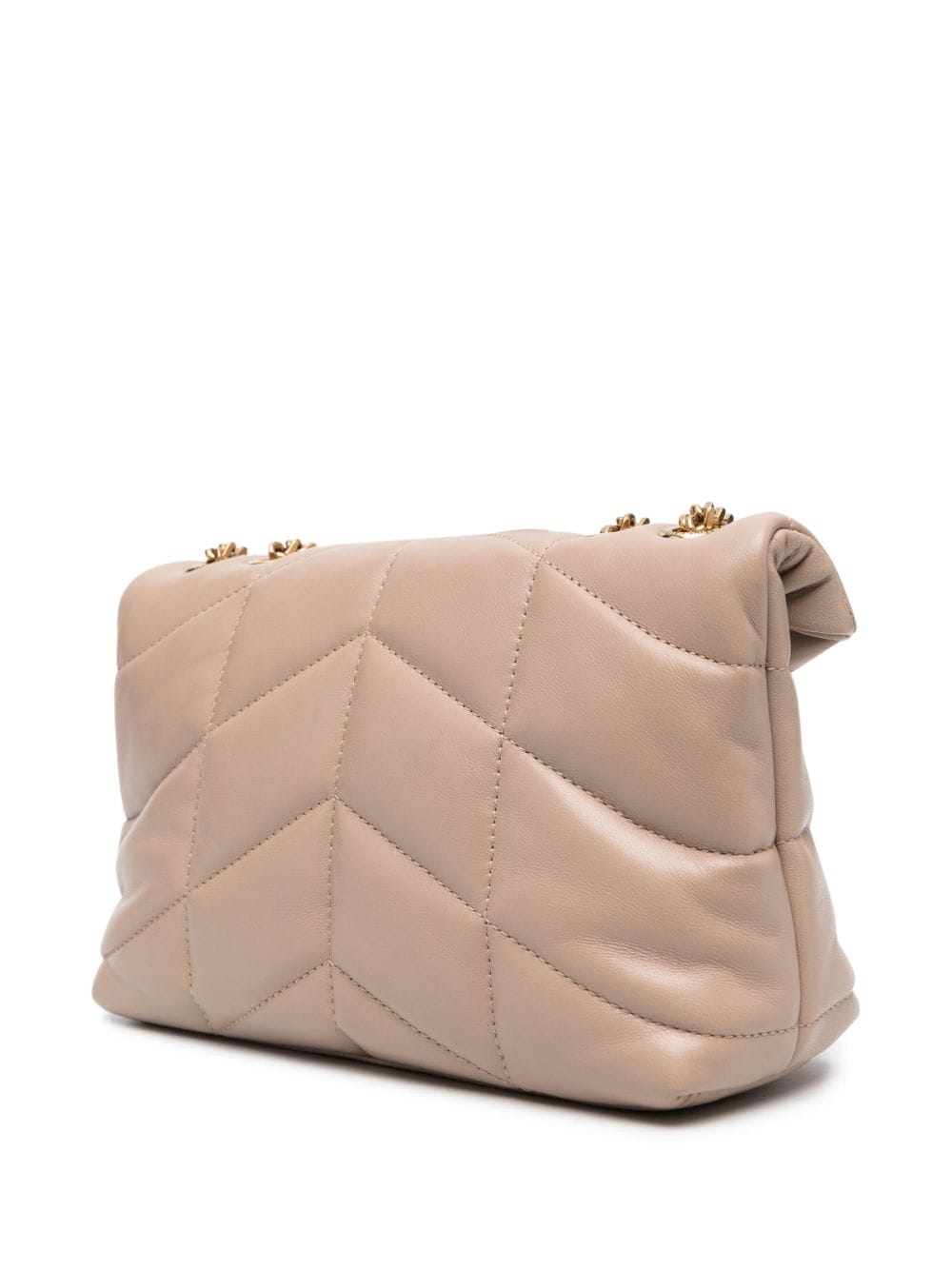 Saint Laurent logo-plaque quilted crossbody bag