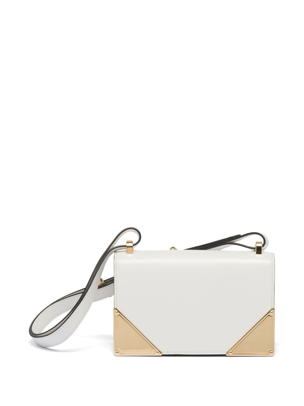 Pra*a leather shoulder bag