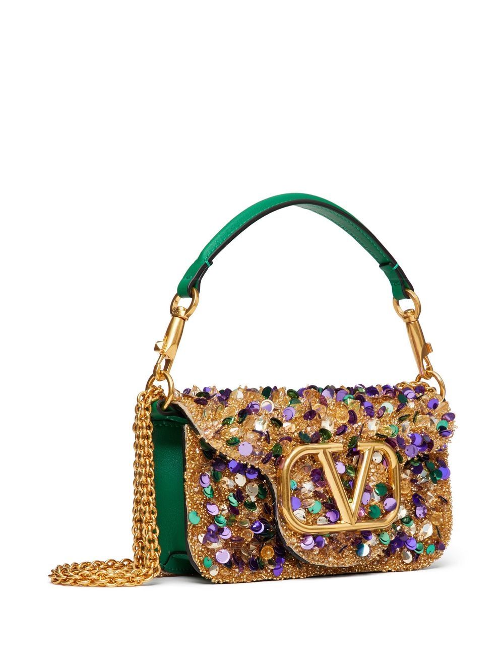 Valentino Garavani small Locò embellished shoulder bag