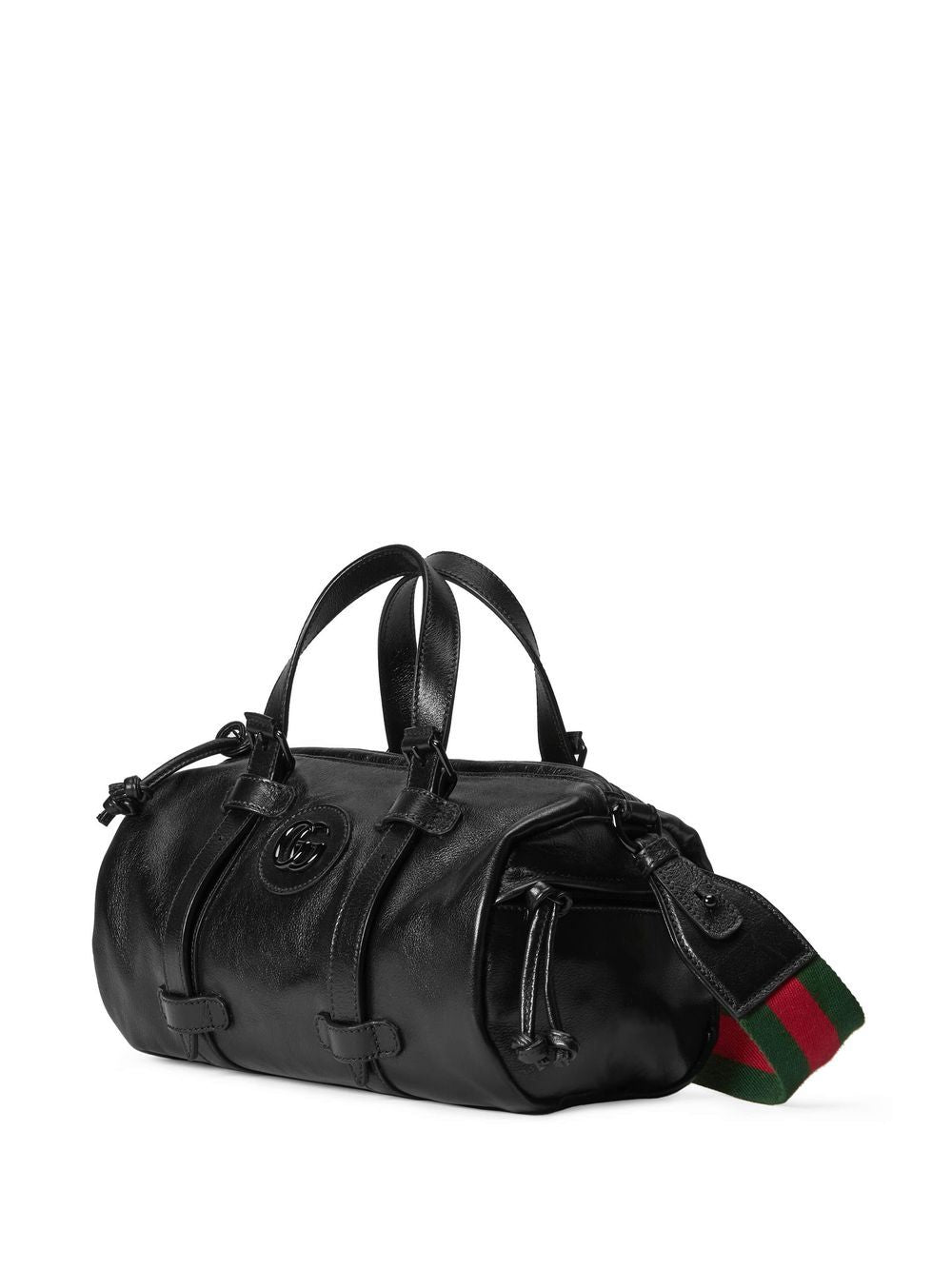 G*u*i double g leather duffle bag