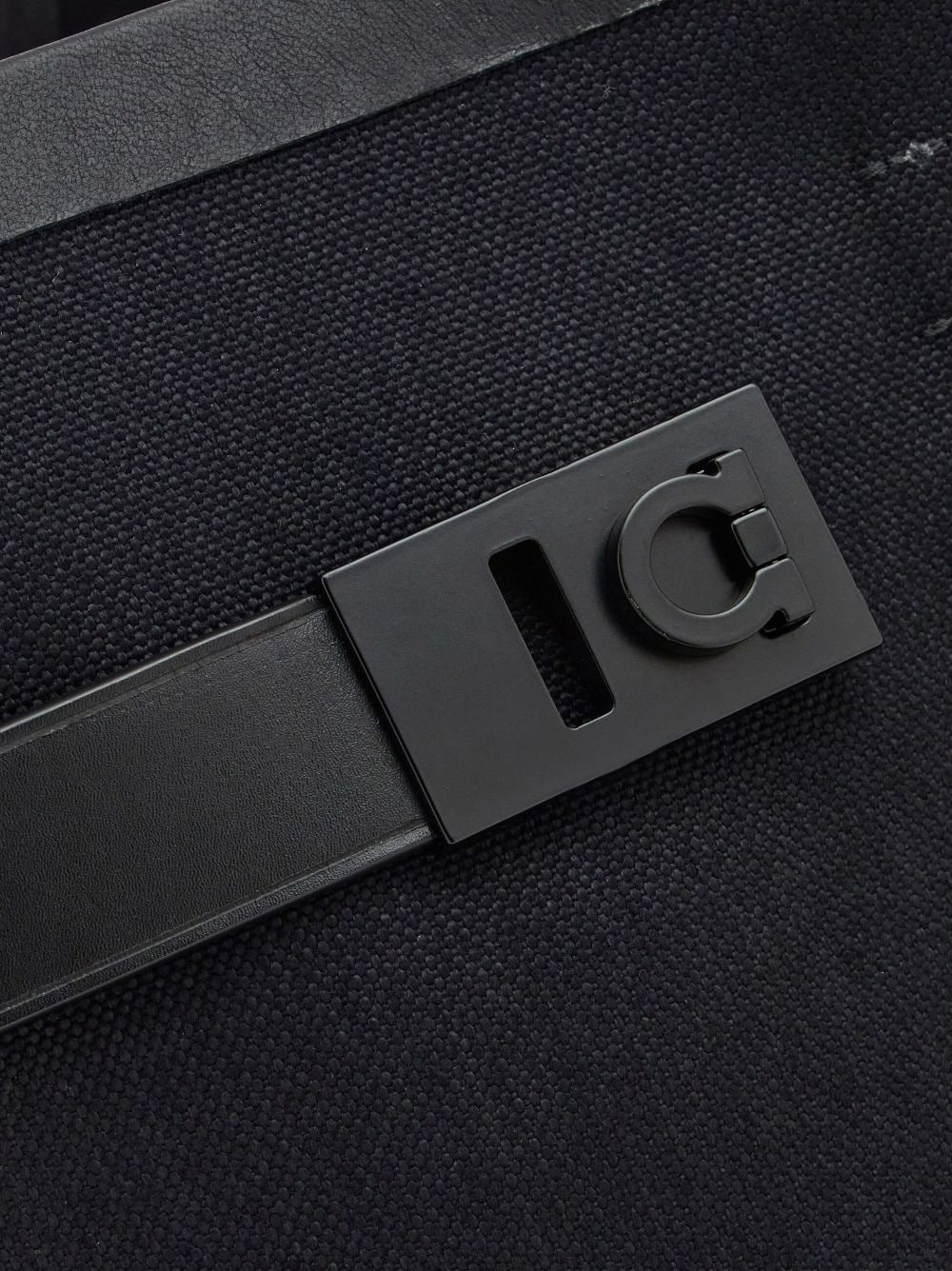 Ferragamo Gancini-buckle canvas tote bag