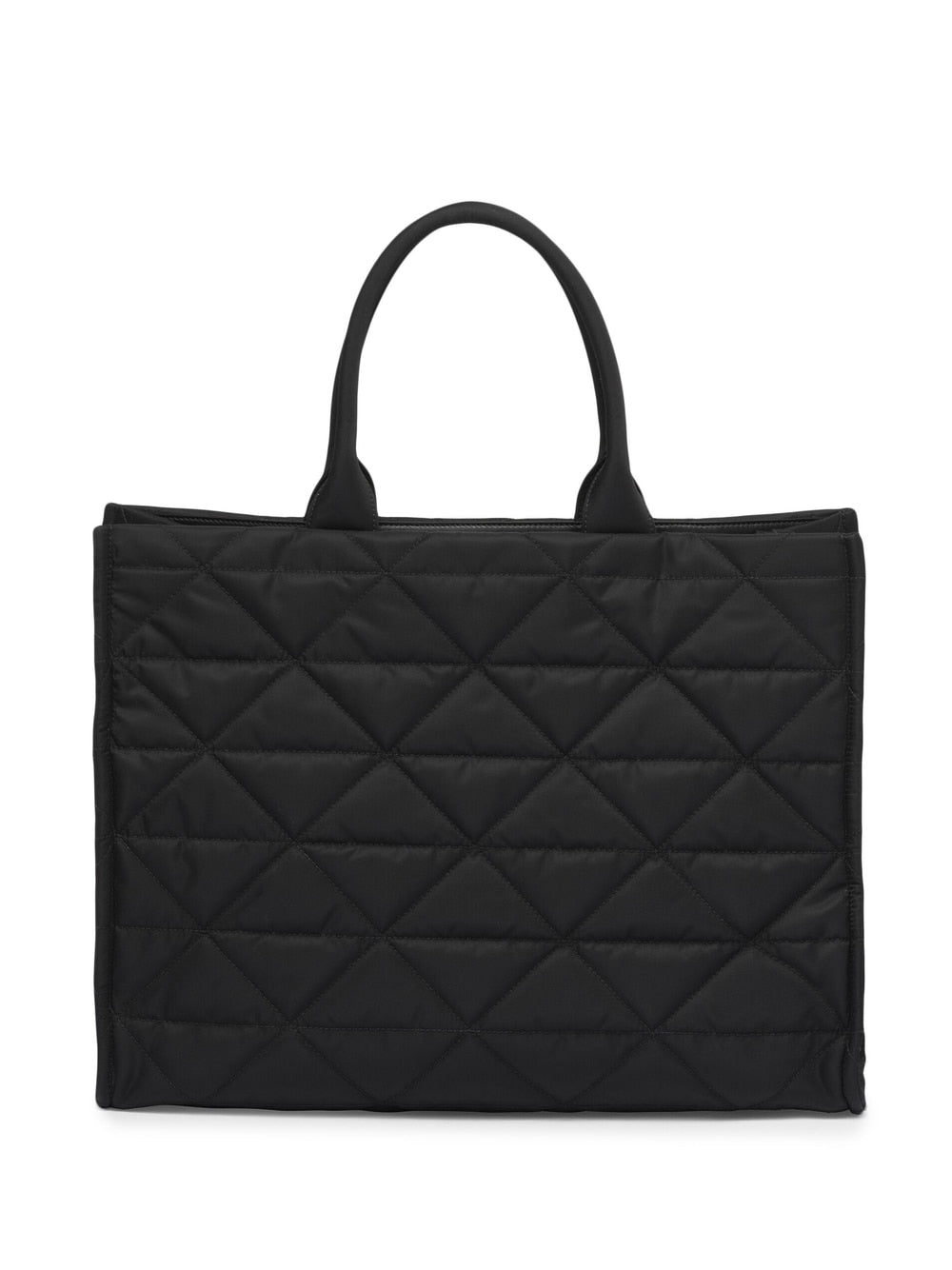 Pra*a re-nylon triangle logo tote bag