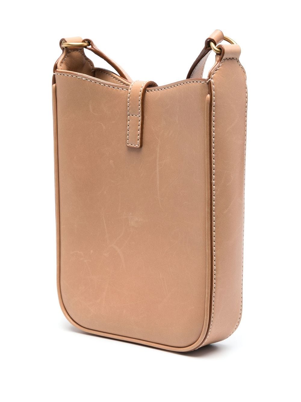 Saint Laurent logo-plaque leather crossbody bag