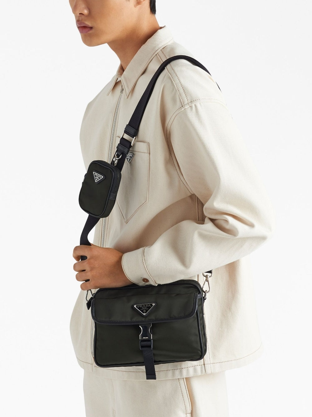 Pra*a re-nylon shoulder bag