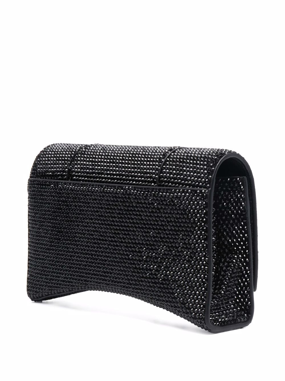 Ba*len*cia*ga hourglass crystal-studded crossbody bag