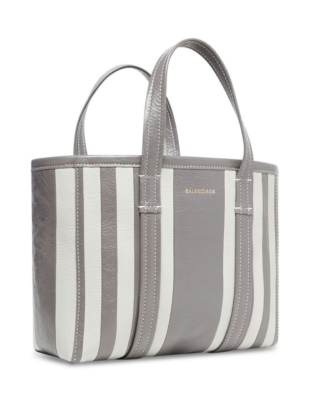 Ba*len*cia*ga barbès stripe tote bag