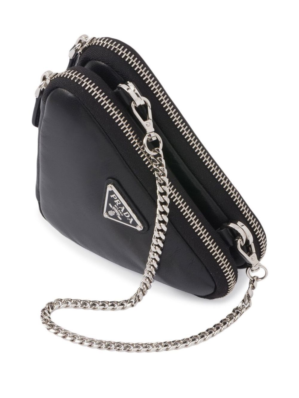 Pra*a leather mini pouch bag
