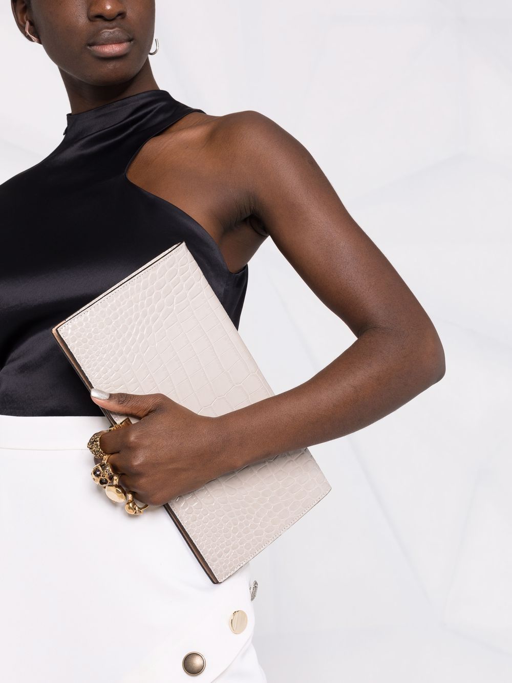 Alexander McQueen Four-Ring clutch bag