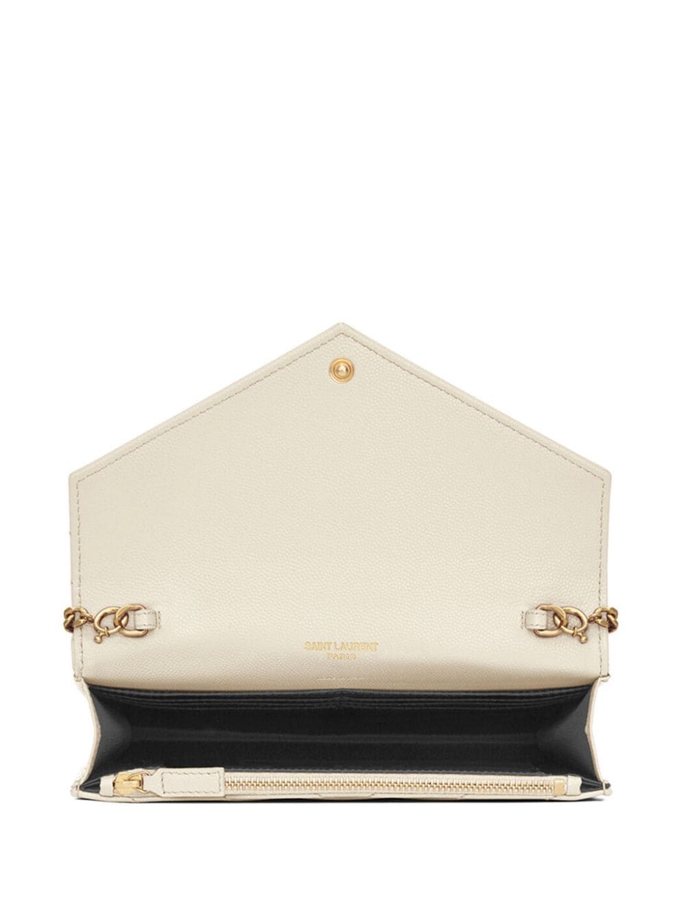Saint Laurent small Cassandre leather clutch bag