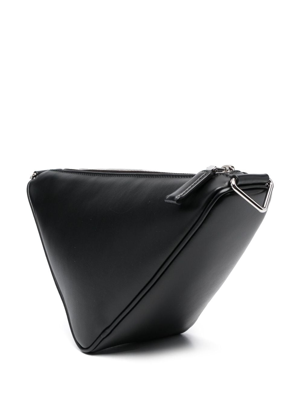 Pra*a triangle logo plaque crossbody bag
