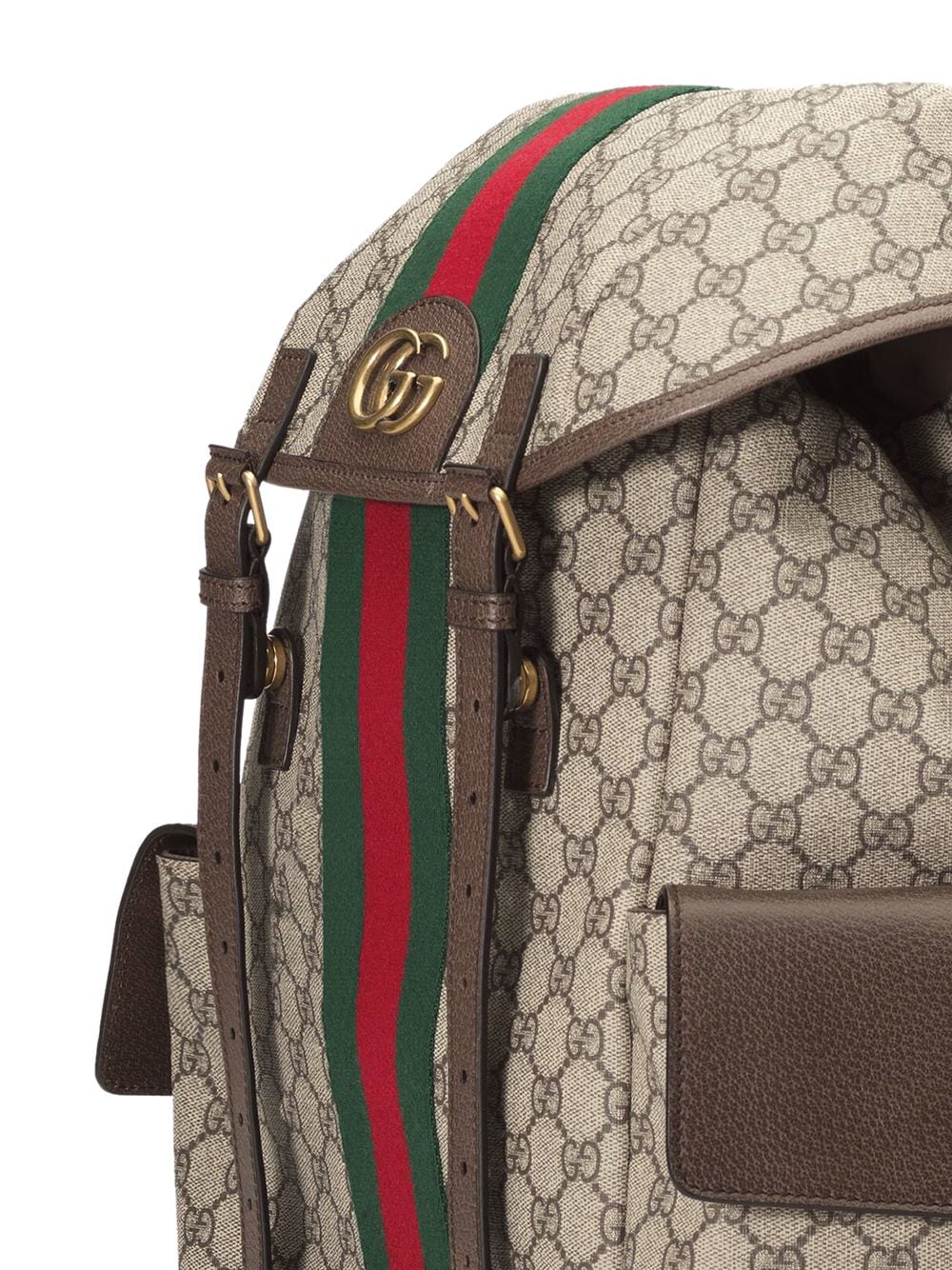 G*u*i monogram pattern backpack