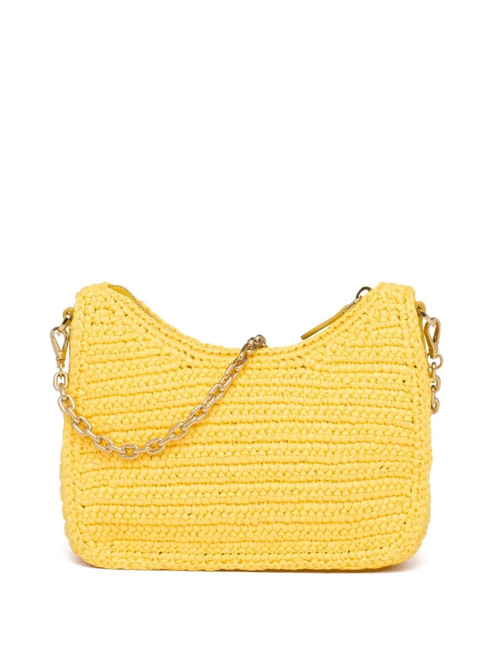 Pra*a re-edition 2005 crochet-knit shoulder bag