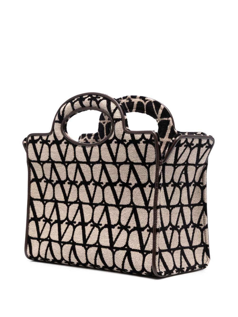 Valentino Garavani Le Troisième Toile Iconographe leather tote bag