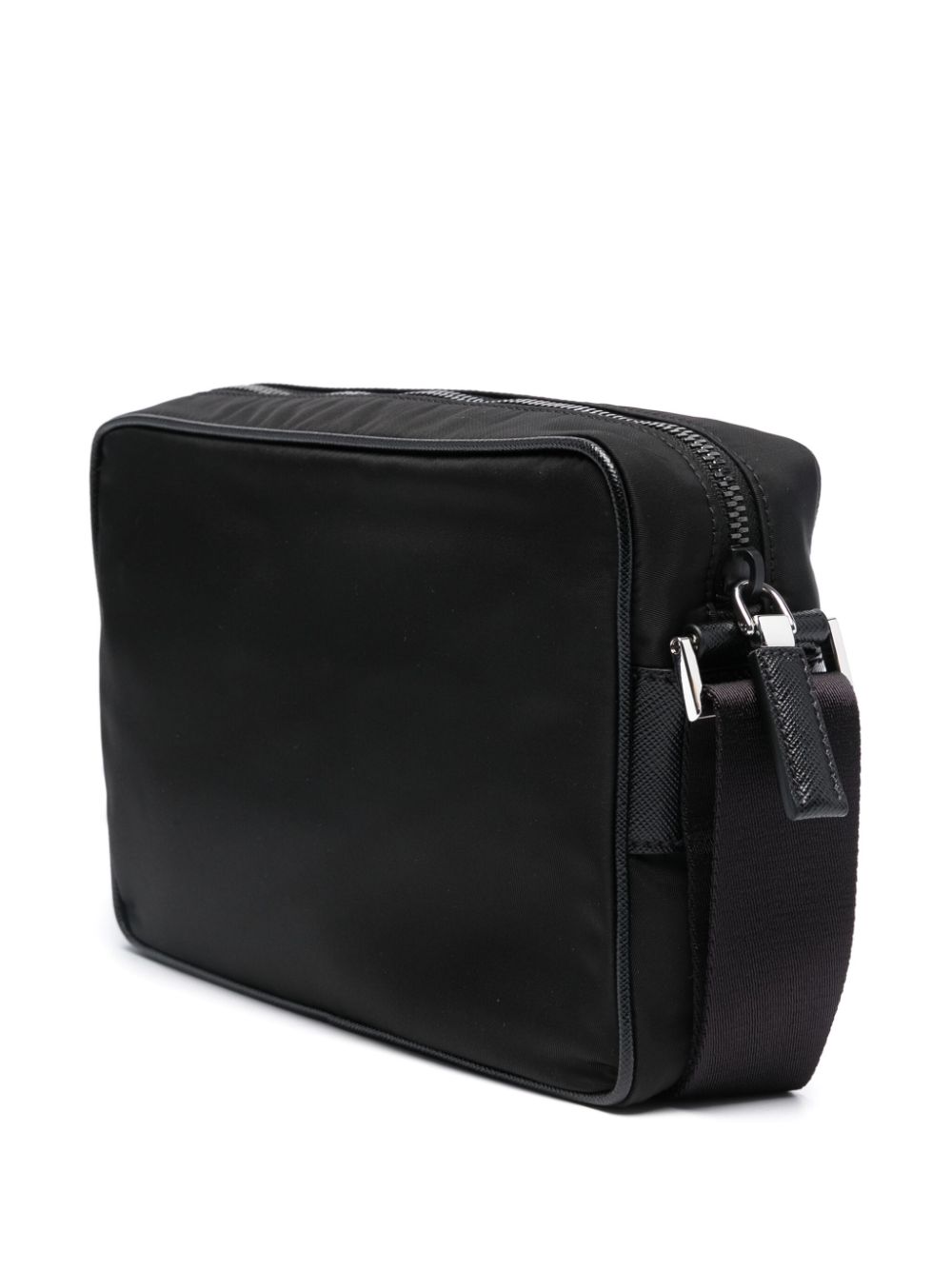 Pra*a logo-plaque messenger bag