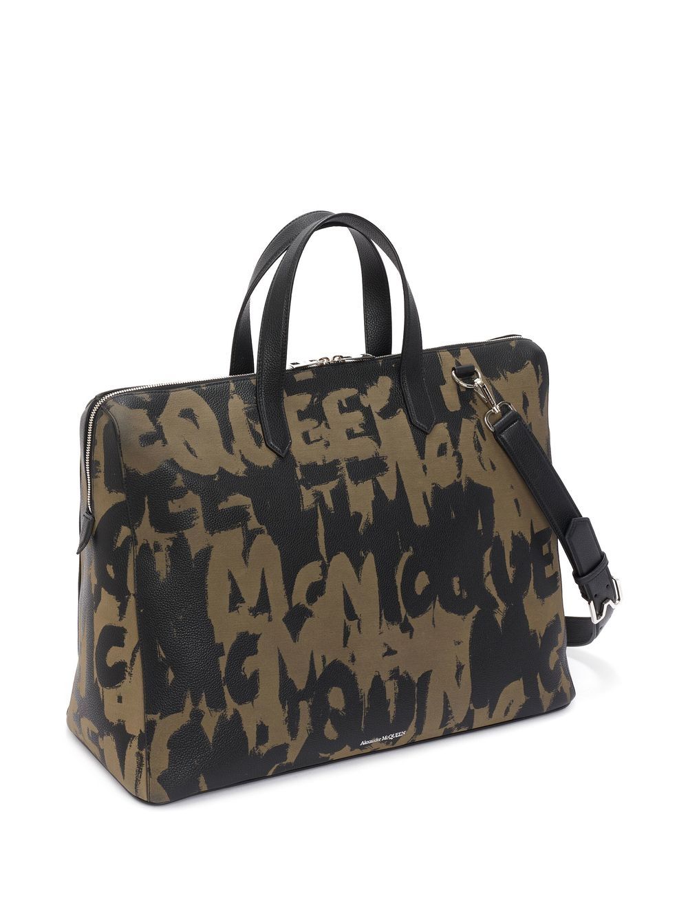 Alexander McQueen The Sharp graffiti-print tote bag