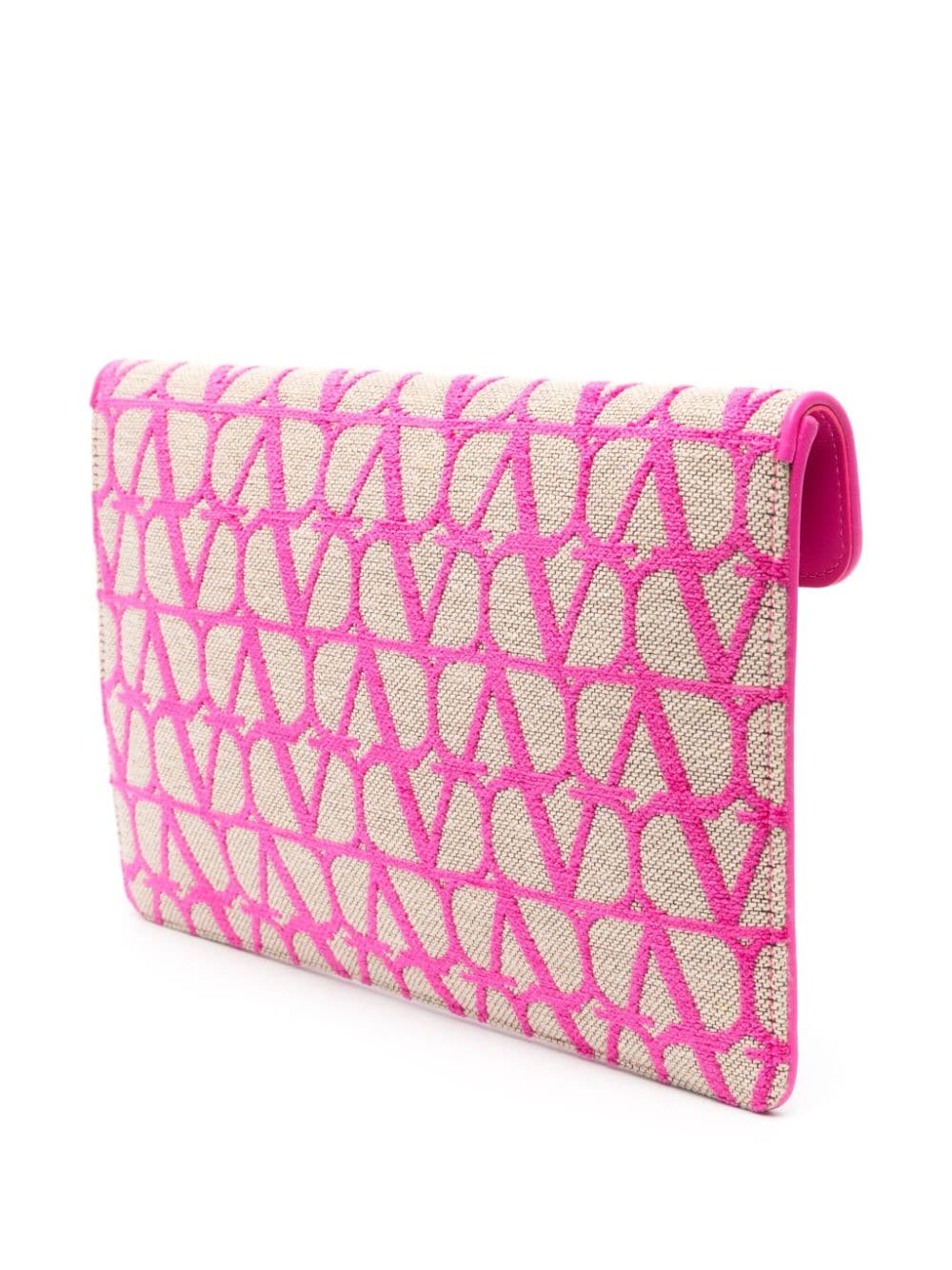 Valentino Garavani Locò Toile Iconographe clutch