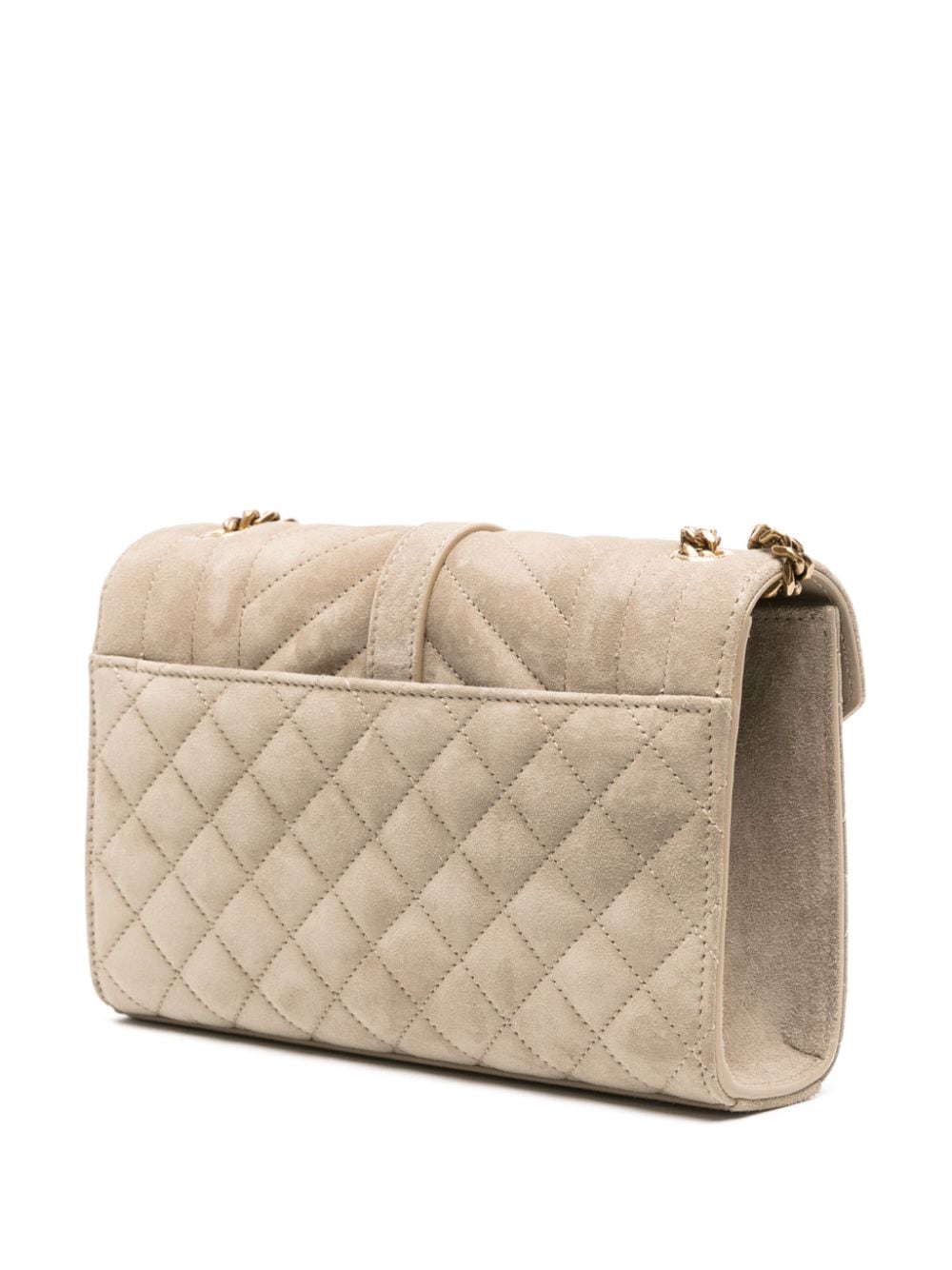 Saint Laurent small Envelope suede quilted shoulder bag