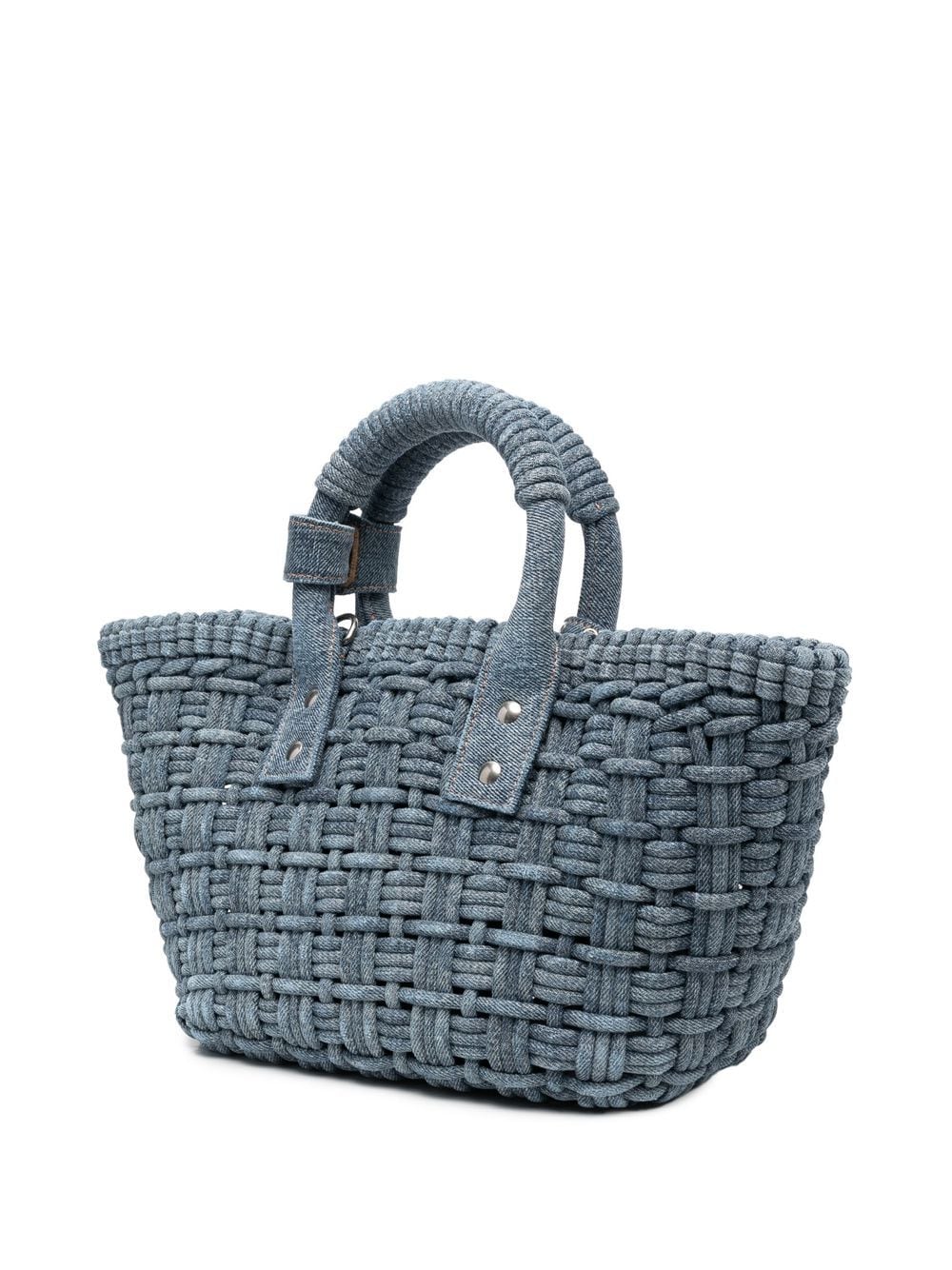 Ba*len*cia*ga bistro denim bascket bag