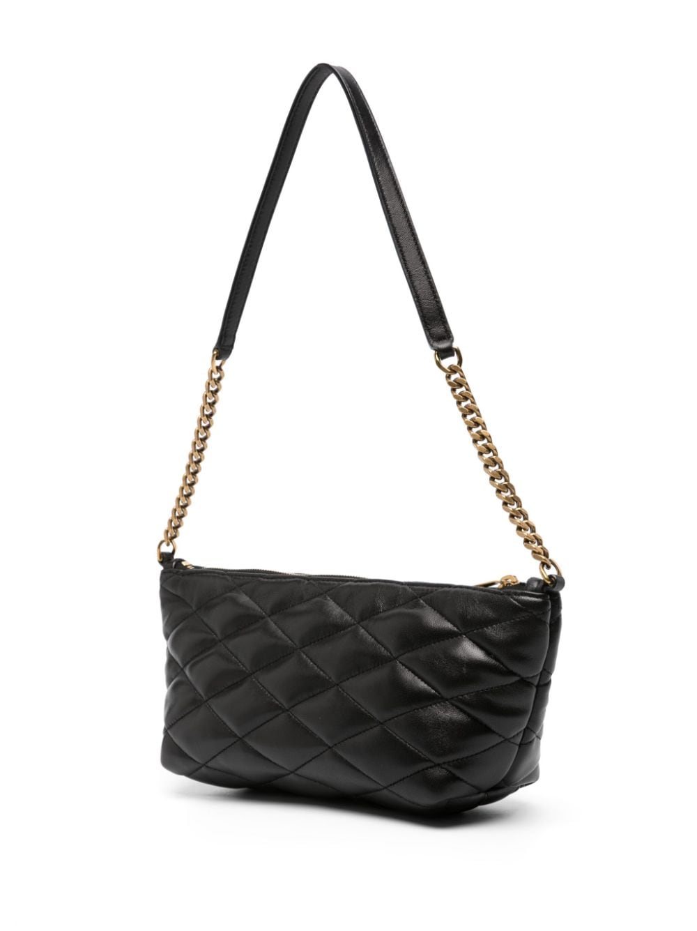 saint laurent Di*m*nd-quilted leather mini bag