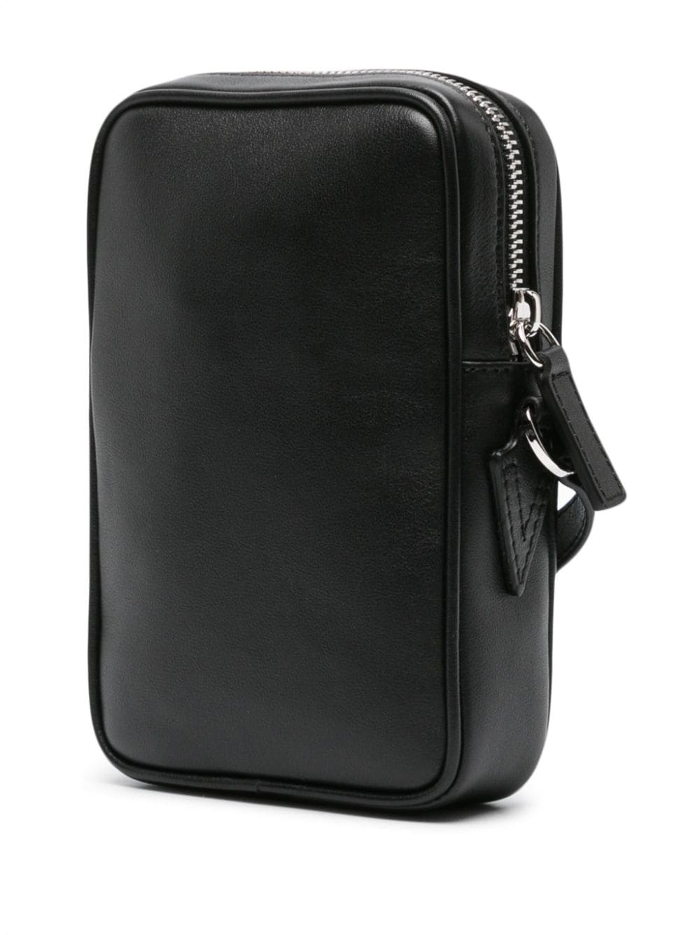 Versace Medusa Head-plaque leather messenger bag