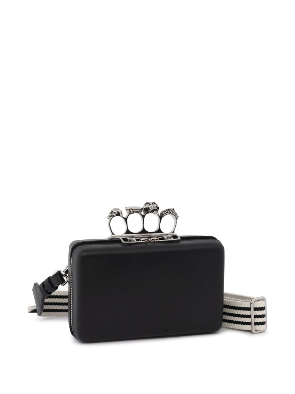 Alexander McQueen Twisted leather clutch bag