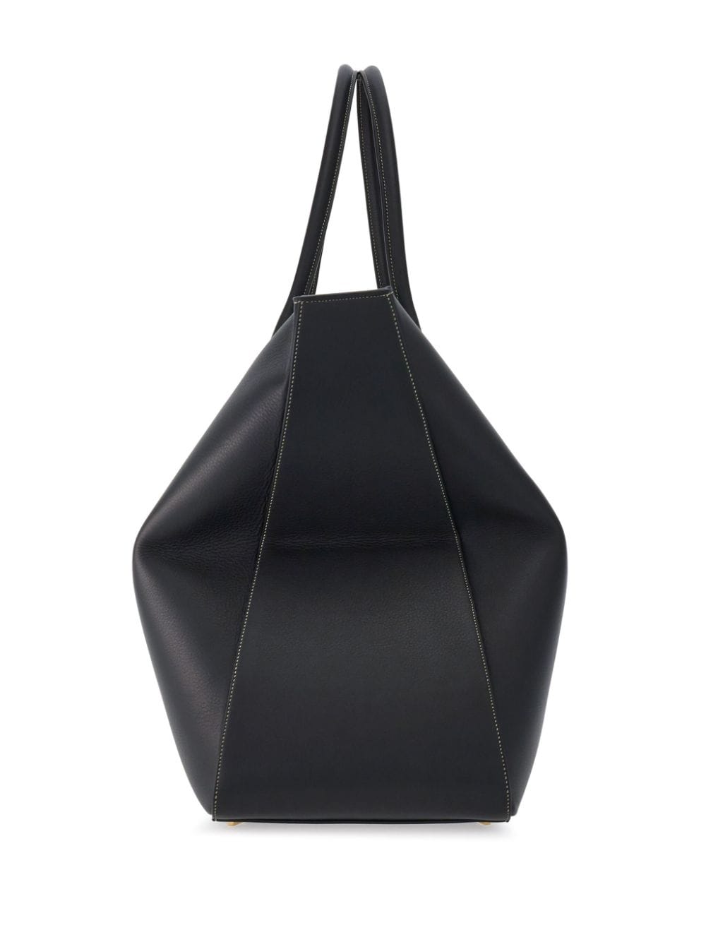 Ferragamo logo-stamp leather tote bag