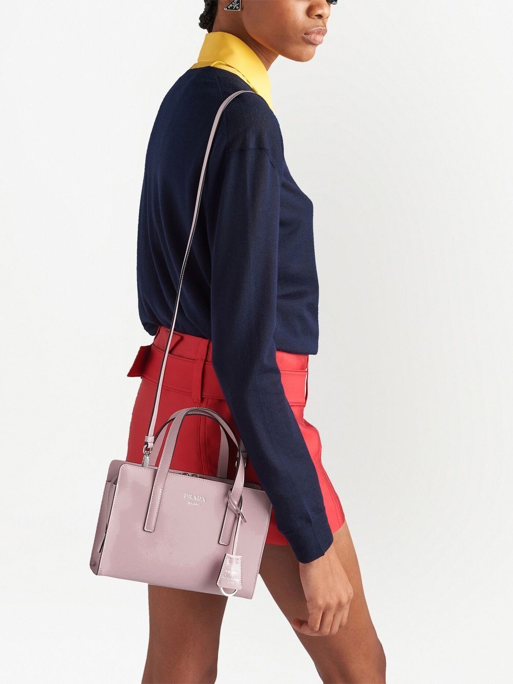 Pra*a re-edition 1995 brushed-leather mini handbag