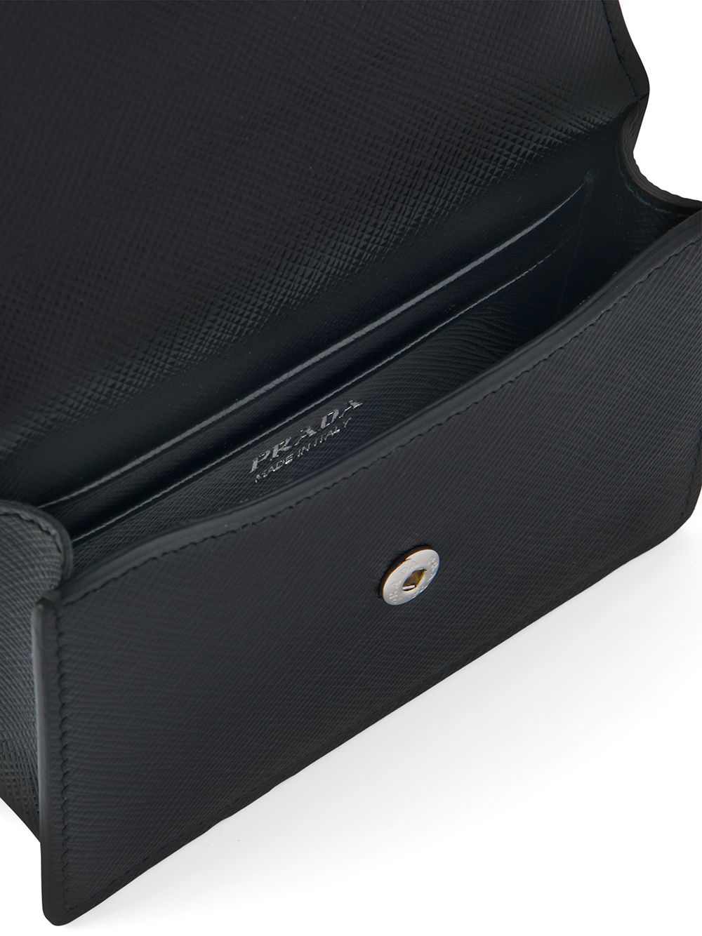 Pra*a logo-plaque wallet bag