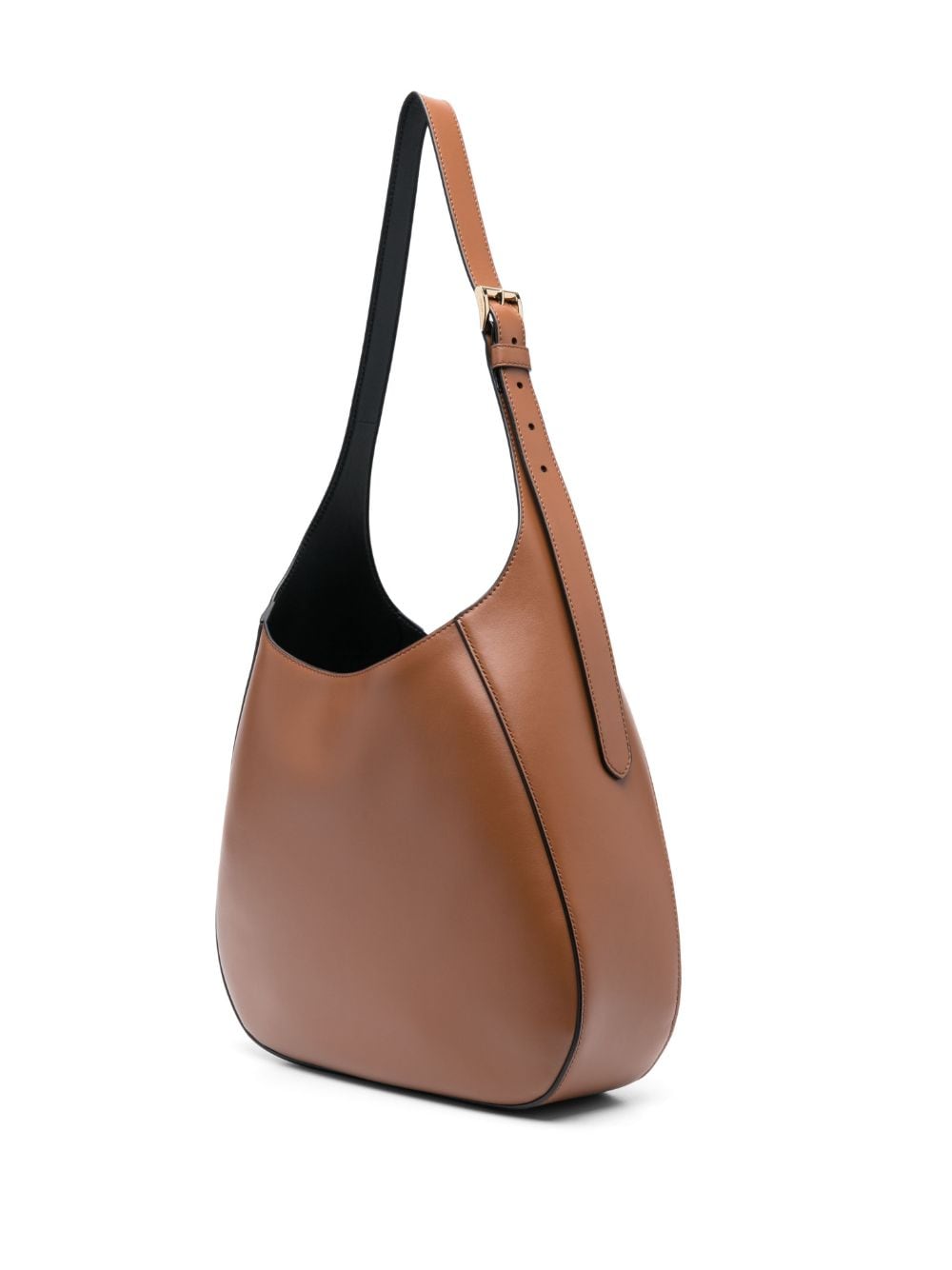 Pra*a triangle-logo leather shoulder bag