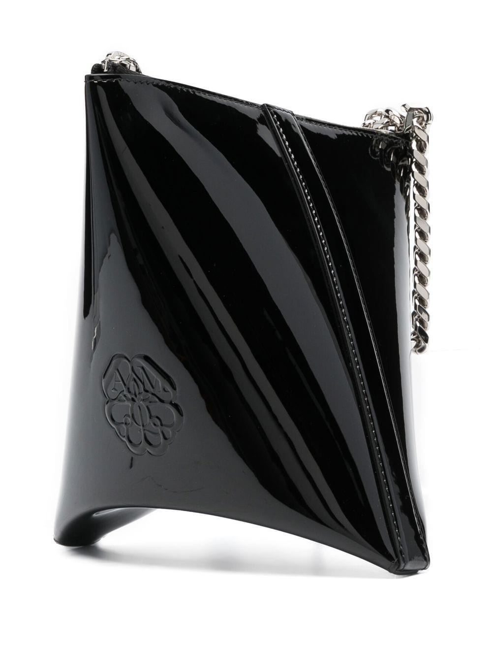 Alexander McQueen Curve leather pouch