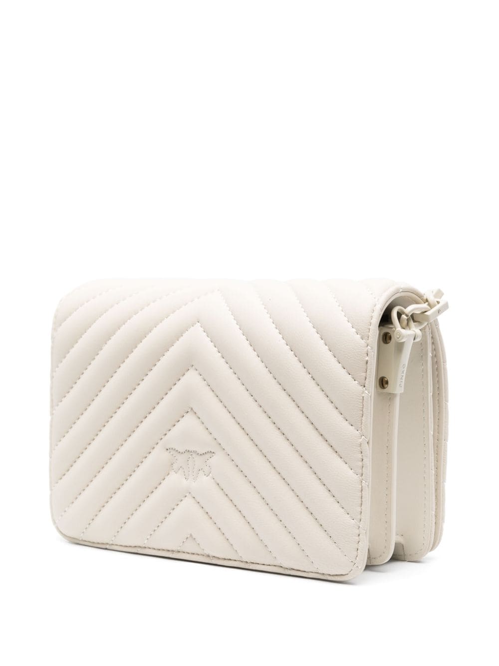 PINKO Love Click chevron crossbody bag